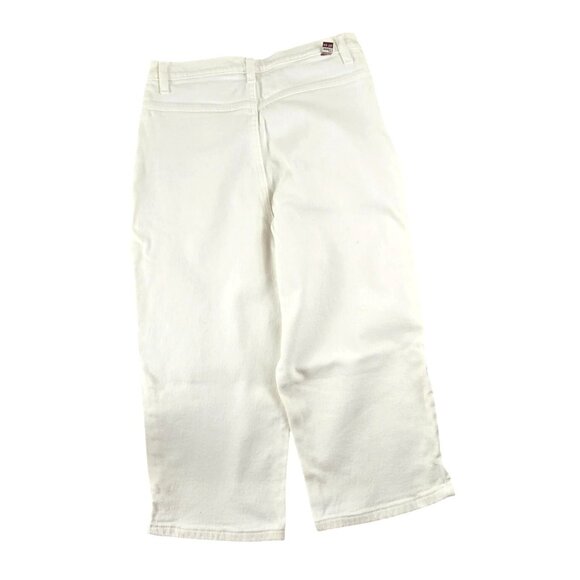 Route 66 Capri Jeans White Juniors Womans Stretch Size 11/12  JH1787 - Picture 6 of 8